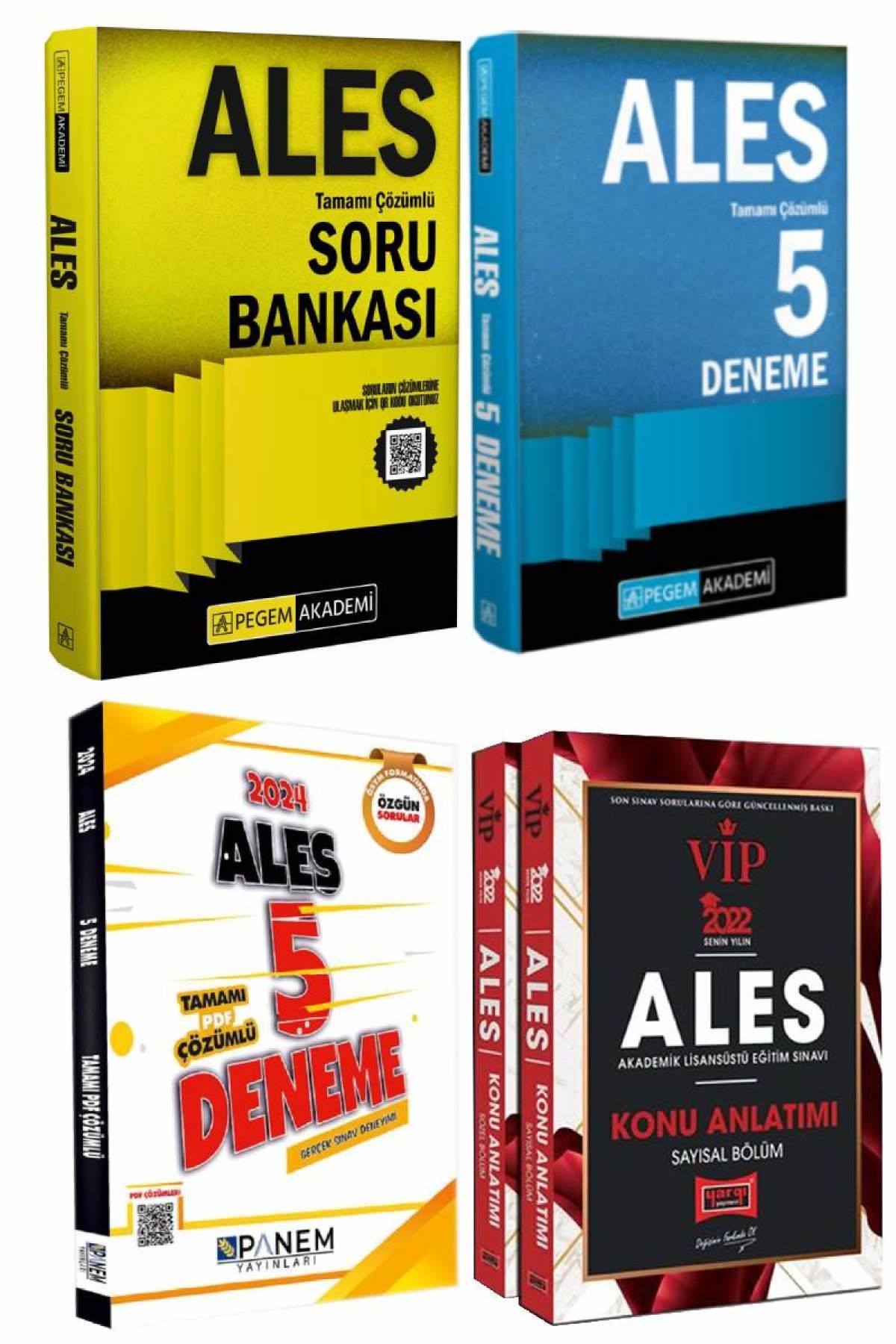 2024 Pegem Ales Soru Bankası+5 Ales Deneme+Panem Ales 5 Deneme+Yargı Ales Konu Anlatım