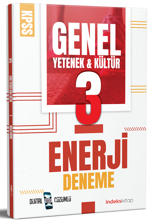 SÜPER FİYAT İndeks Akademi KPSS Genel Yetenek Genel Kültür Enerji 3 Deneme Dijital Çözümlü İndeks Akademi Yayıncılık