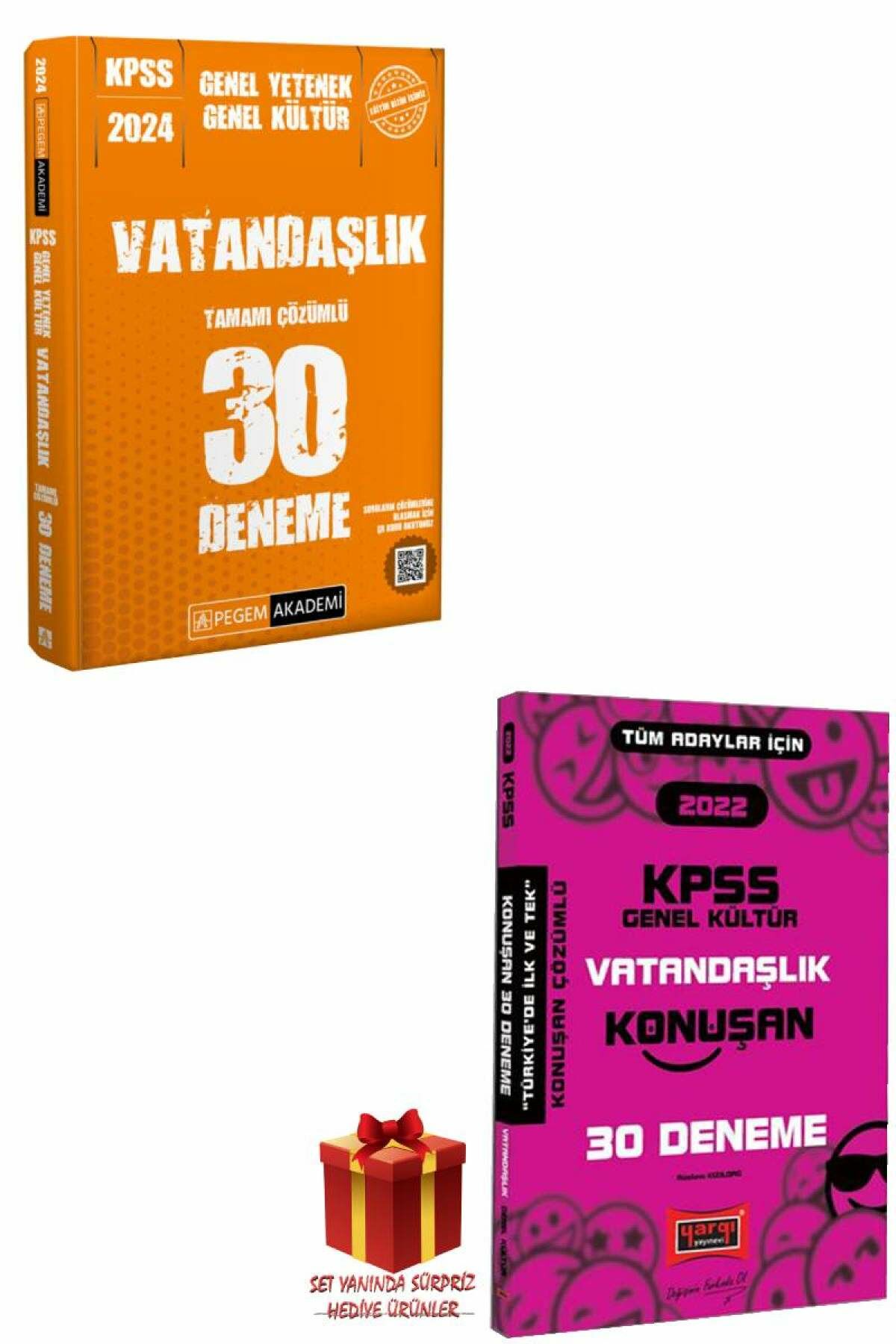 2024 Pegem KPSS Vatandaşlık 30 Deneme+Vatandaşlık 30 Deneme+Hediye