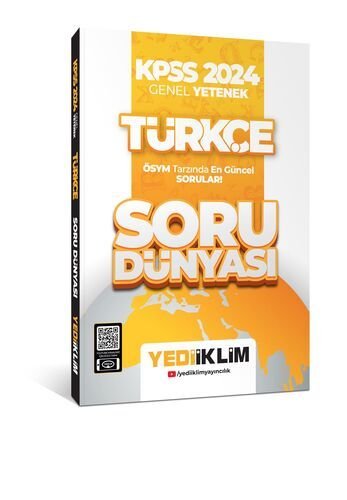 Yediiklim Yayınları KPSS 2024  Genel Yetenek Türkçe Soru Dünyası