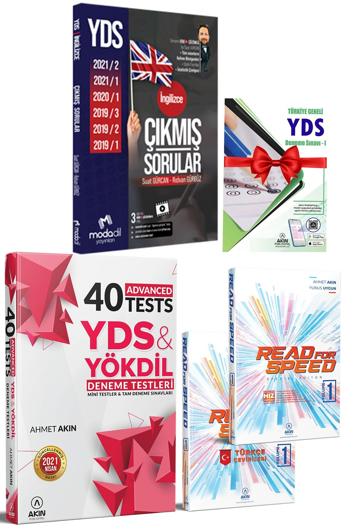 40 Advanced Tests + Read For Speed 1 + Modadil Çıkmış Sorular + Deneme Hediyeli