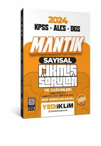 Yediiklim Yayınları 2024 KPSS ALES DGS Sayısal Mantık Tamamı Çözümlü Çıkmış Sorular