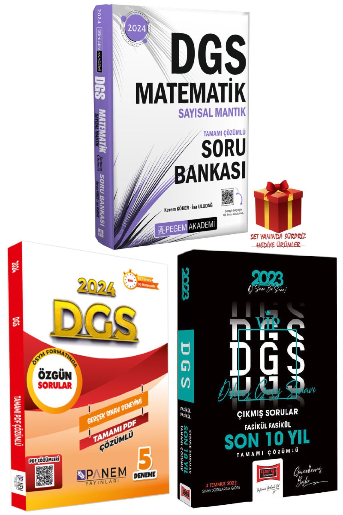 2024 Pegem DGS Matematik Sayısal Mantık Soru Bankası+Panem DGS Deneme+DGS Son 10 Yıl+Hediye