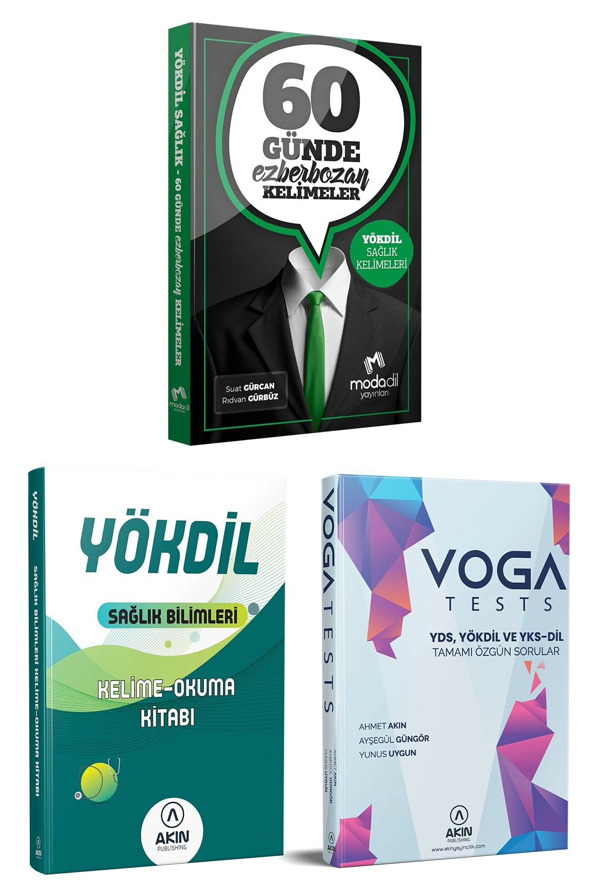 Modadil Yökdil Ezberbozan Kelimeler + Voga Tests + Sağlık Kelime-okuma Kitabı