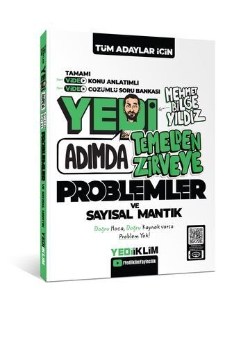 Yediiklim Tüm Adaylar için Yedi Adımda Temelden Zirveye Problemler ve Sayısal Mantık Video Konu Anlatımlı Video Çözümlü Soru Ban