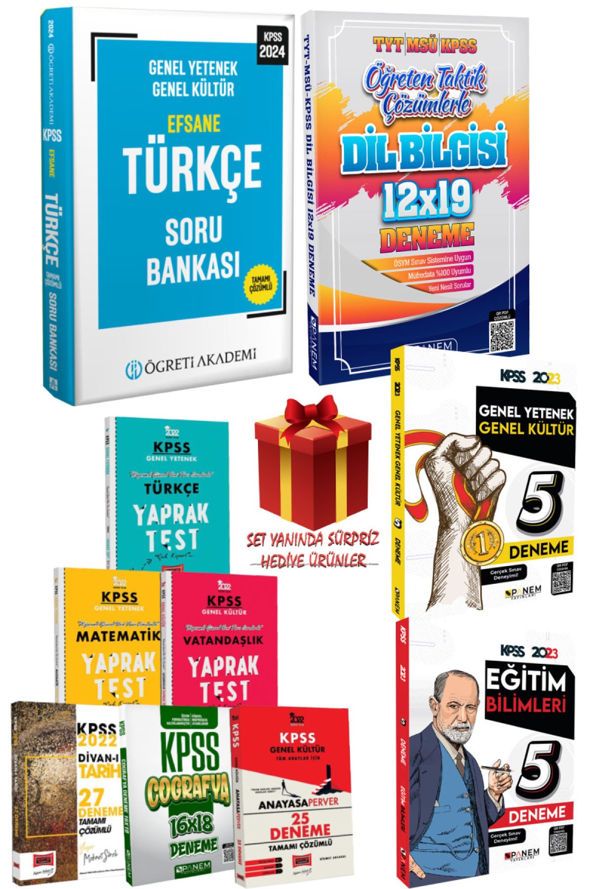 2024 KPSS Öğreti Akademi Türkçe Soru Bankası+Dil Bil Deneme+KPSS Deneme Seti+Hediye