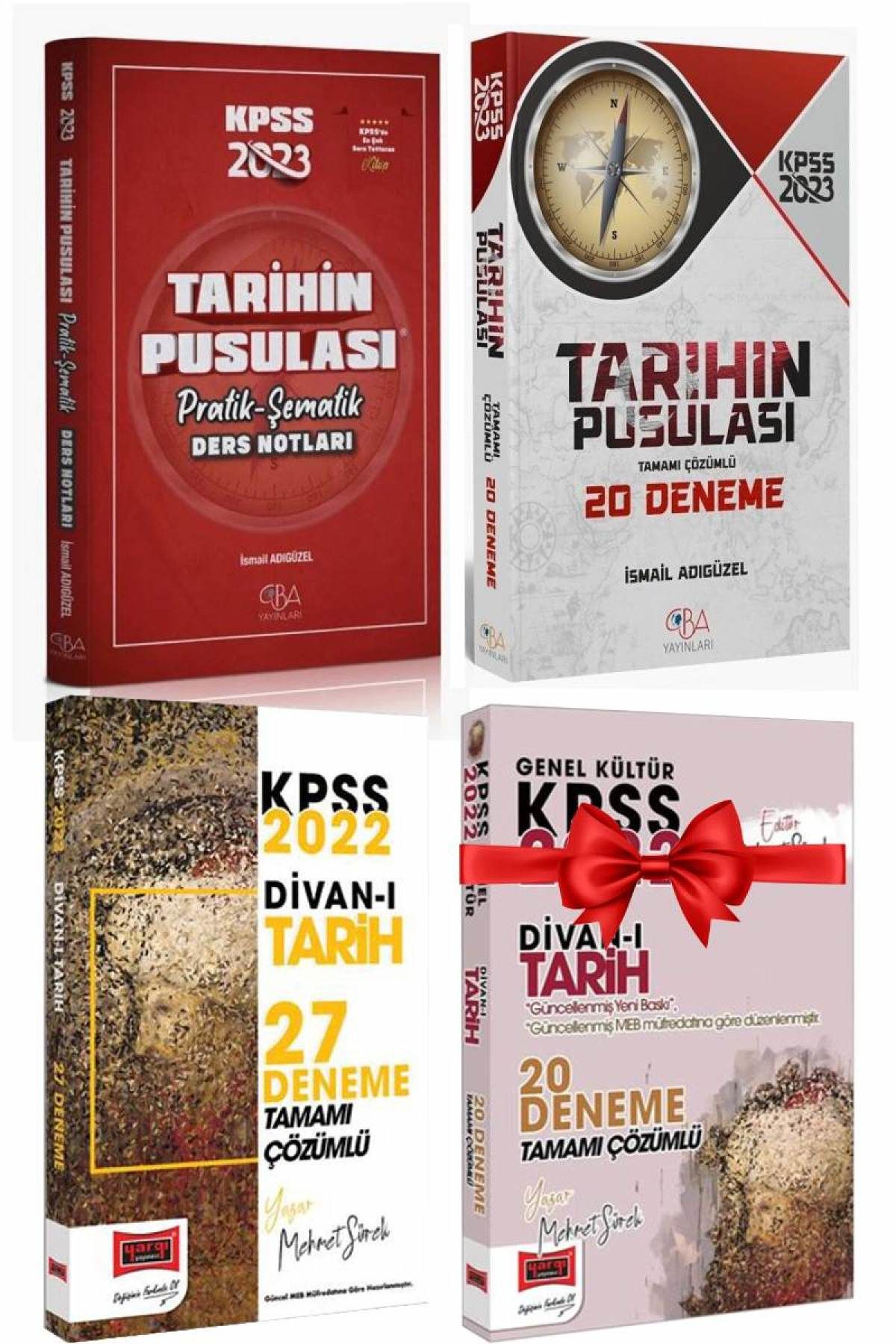 2023 KPSS CBA Tarihin Pusulası Ders Notları+Tarihin Pusulası 20D+Yargı Tarih 27D+Tarih 20D Hediye