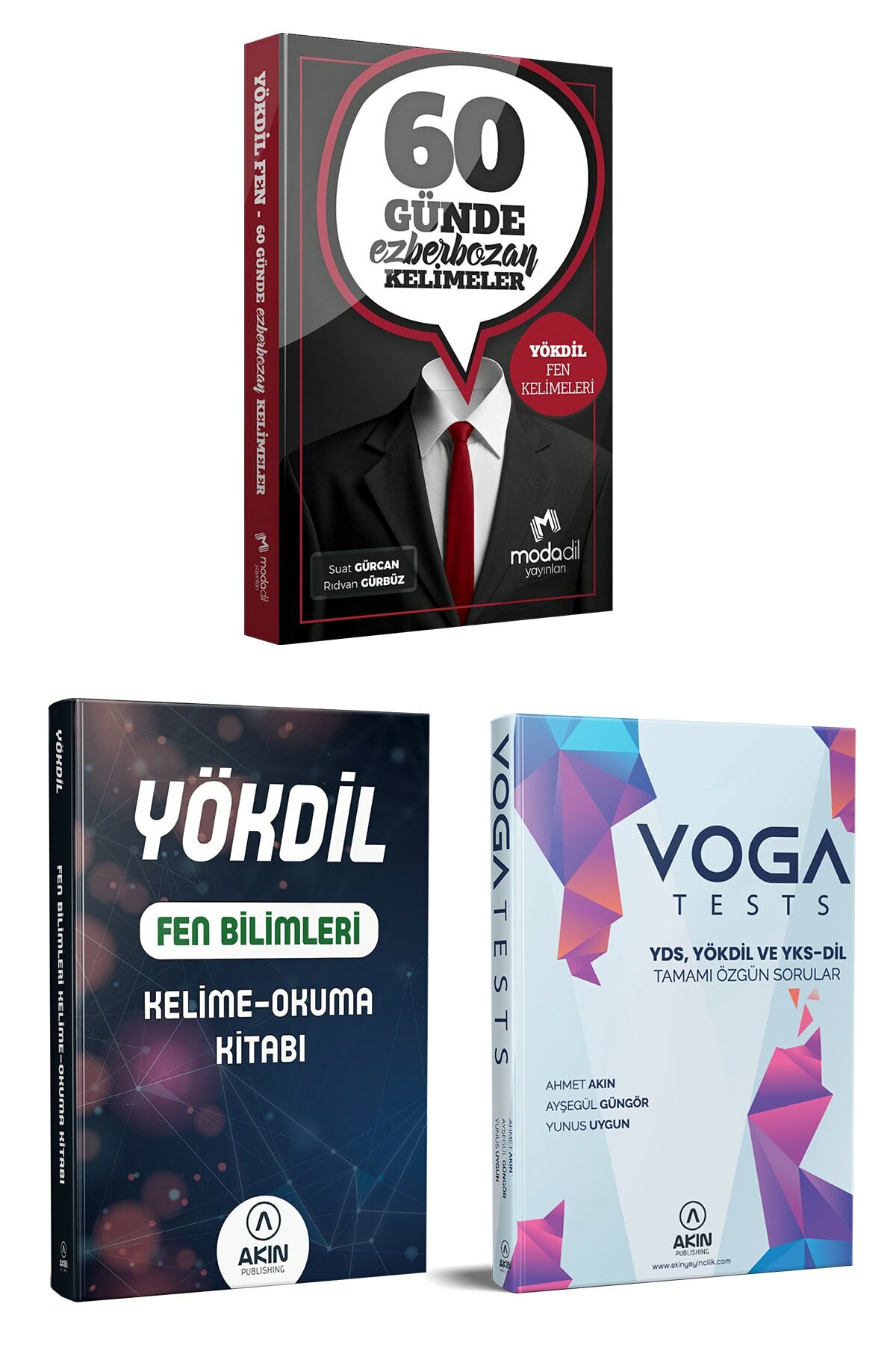 Modadil Yökdil Fen Ezberbozan Kelimeler + Voga Tests + Fen Kelime-okuma Kitabı