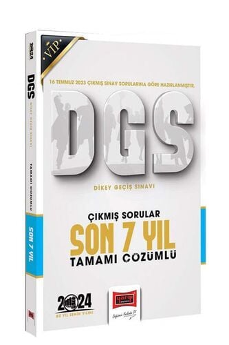 Yargı Yayınları 2024 DGS Çıkmış Sorular Tamamı Çözümlü Son 7 Yıl (16 Temmuz 2023 Sınavı Dahil)