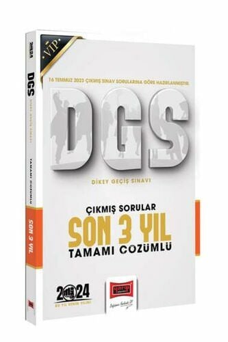 Yargı Yayınları 2024 DGS Çıkmış Sorular Tamamı Çözümlü Son 3 Yıl (16 Temmuz 2023 Sınavı Dahil)