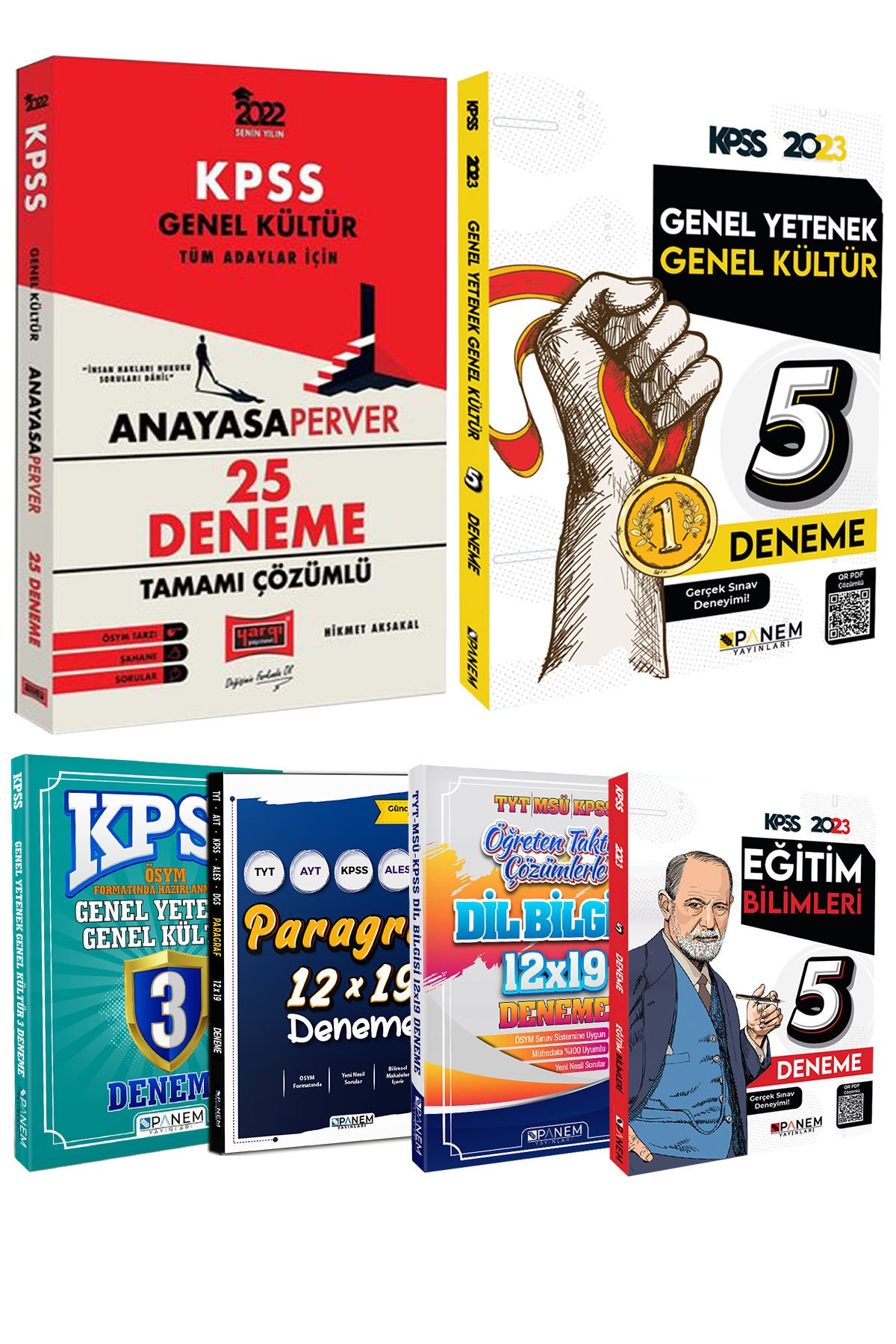 Yargı Anayasa Deneme+Panem GKGY Deneme+GKGY 3 Deneme+Paragraf Deneme+Dil Bil Deneme+Eğitim 5 Deneme