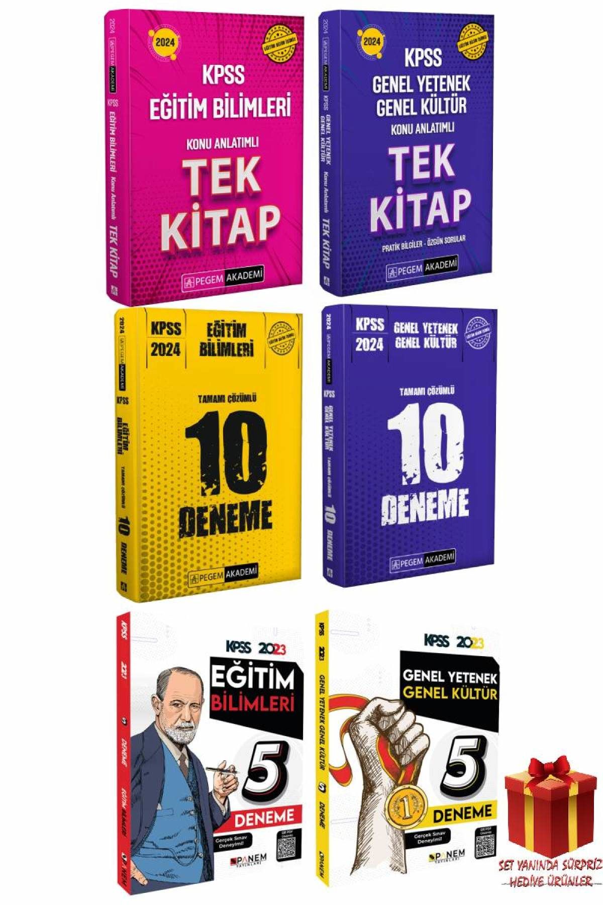 2024 Pegem Eğitim Bilimleri Konu Antatım+GYGK Konu Anlatım+Eğitim 10D+GYGK 10D+GYGK 5D+Eğitim 5D