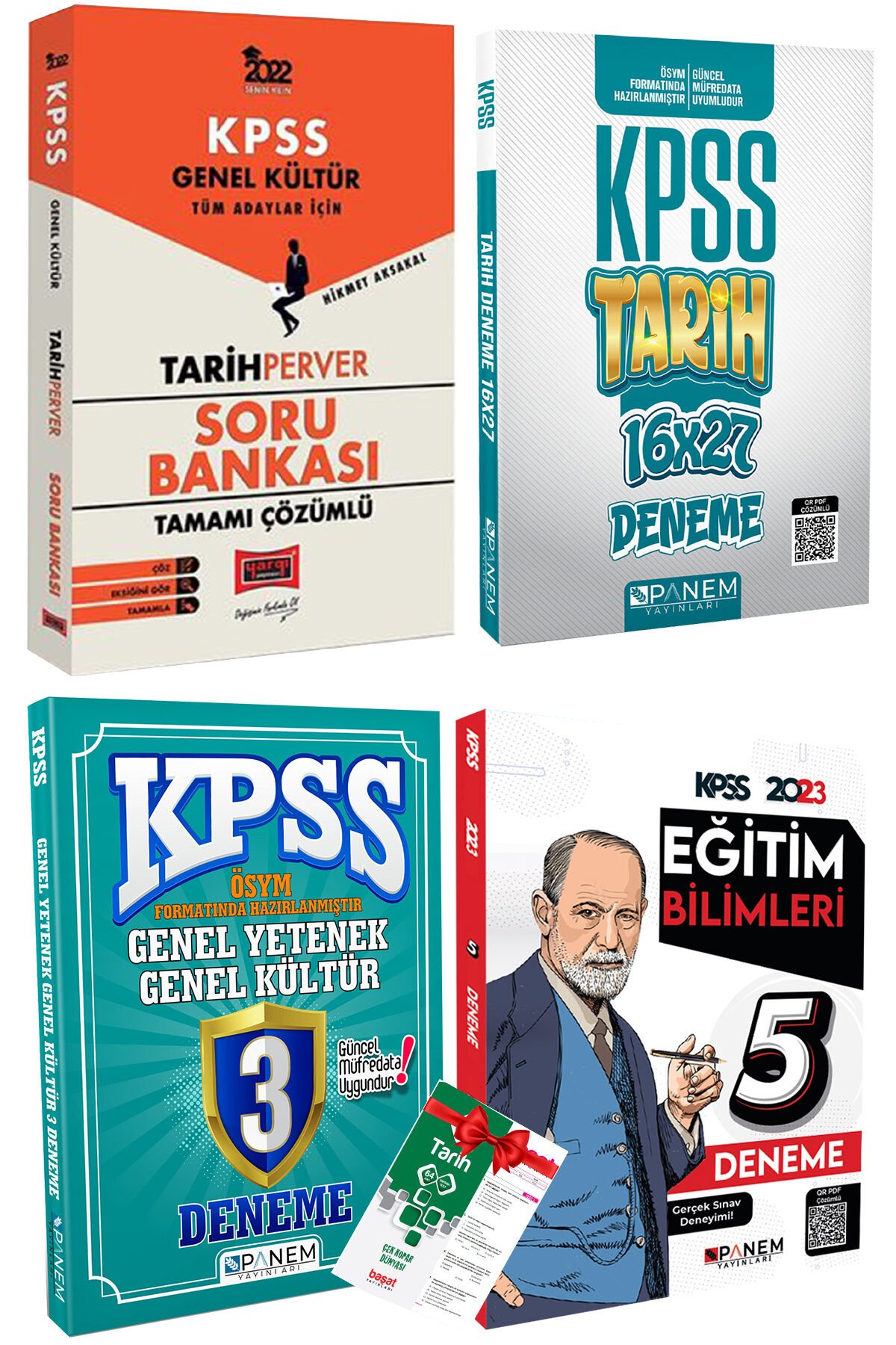 Yargı KPSS Tarih Soru Bankası+Panem Tarih Deneme+GKGY 3 Deneme+Eğitim 5 Deneme+Tarih Yaprak Hediye