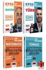 2024 Yargı KPSS Lise Ön Lisans Matematik Soru Bankası+Türkçe Soru Bankası+Yaprak Testler+Hediye