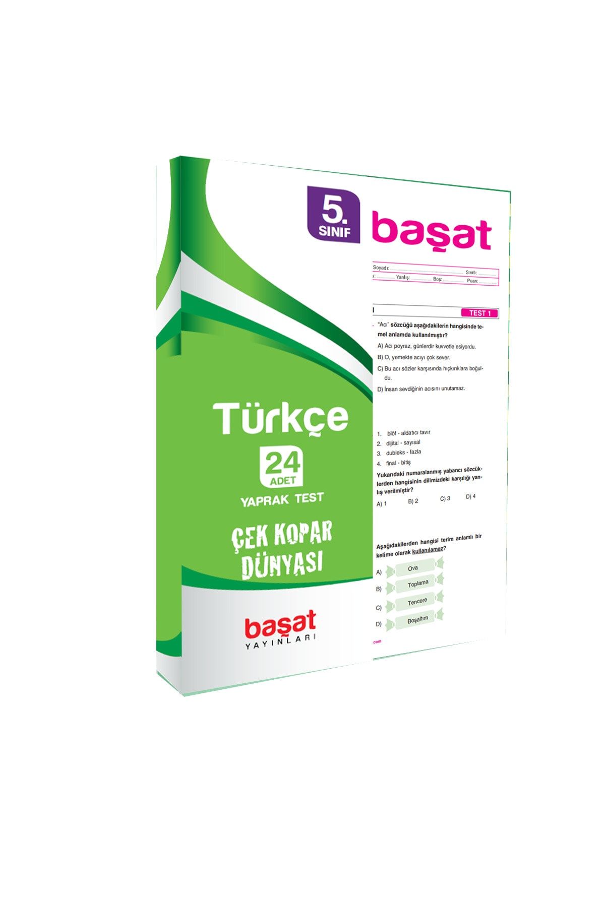 5. Sınıf Türkçe Çek Kopar Test