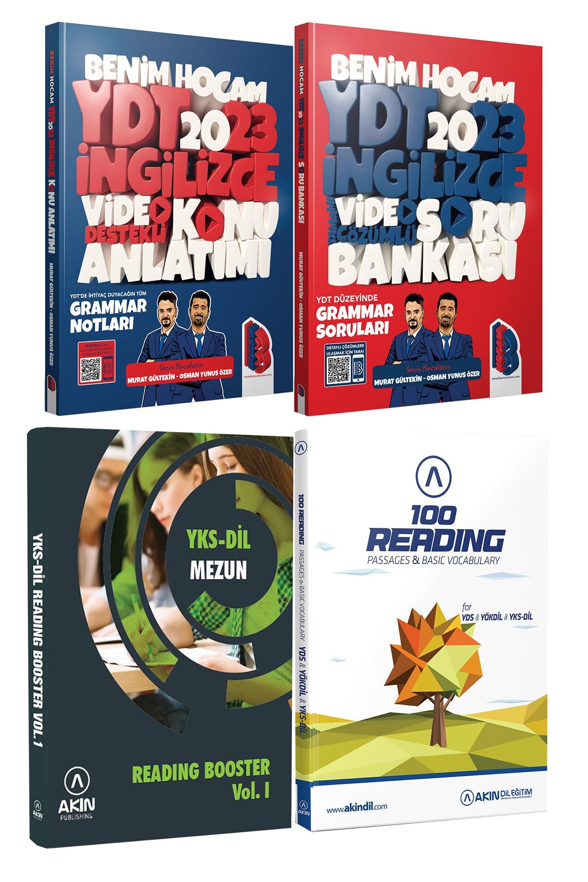 Benim Hocam Ydt Konu-soru Seti + Yks-dil Reading Booster + 100 Reading