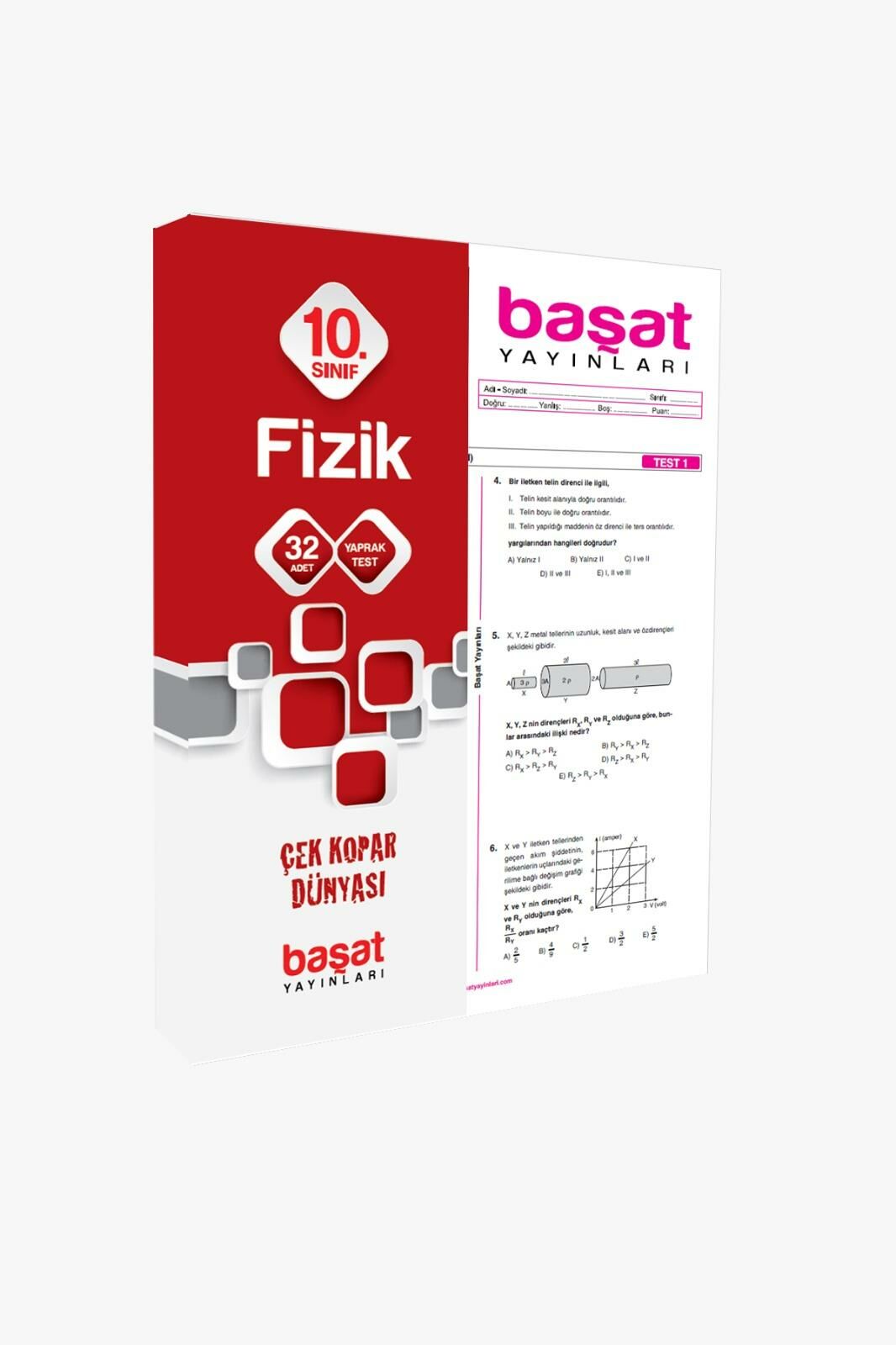 Başat Yayınları 10. Sınıf Fizik Çek Kopar Yaprak Test