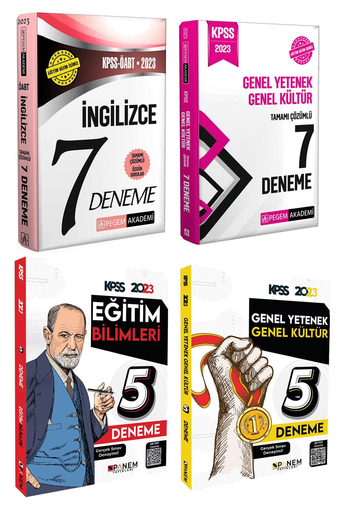 2023 Pegem İngilizce Deneme+GKGY 7 Deneme+Panem Eğitim 5 Deneme+Panem GKGY 5 Deneme