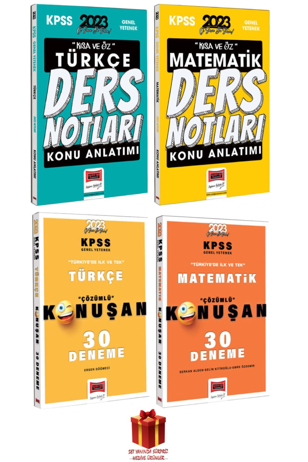 Yargı KPSS Türkçe Ders Notları+Matematik Ders Notları+Türkçe 30 Deneme+Matematik 30 Deneme+Hediye