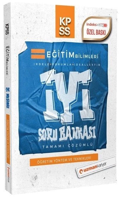 SÜPER FİYAT Uzman Kariyer KPSS Eğitim Bilimleri Öğretim Yöntem ve Teknikleri İYİ Soru Bankası Çözümlü Uzman Kariyer Yayınları