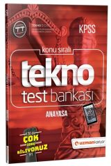 SÜPER FİYAT Uzman Kariyer KPSS Anayasa Vatandaşlık Tekno Test Bankası Yaprak Test Uzman Kariyer Yayınları