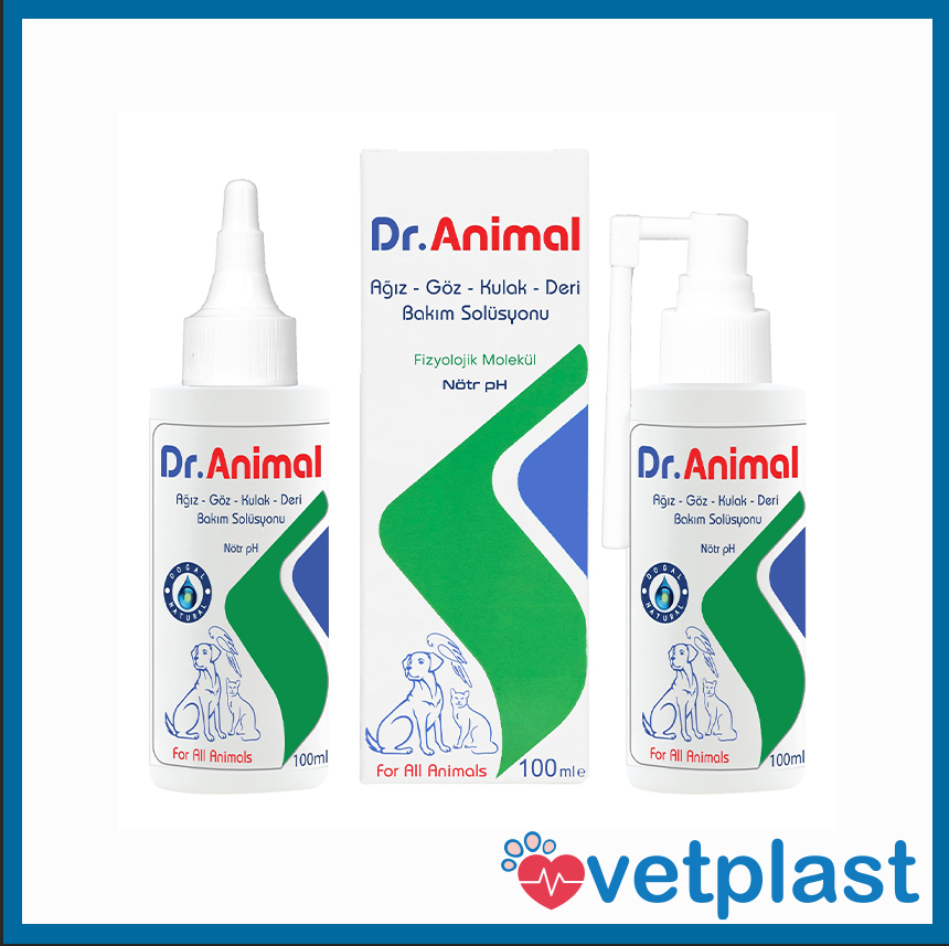 Dr. Animal Ağız, Göz, Kulak ve Deri Bakım Solüsyonu 100 ml