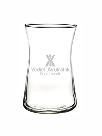Paşabahçe Heybeli Marka şirket logolu çay bardağı
