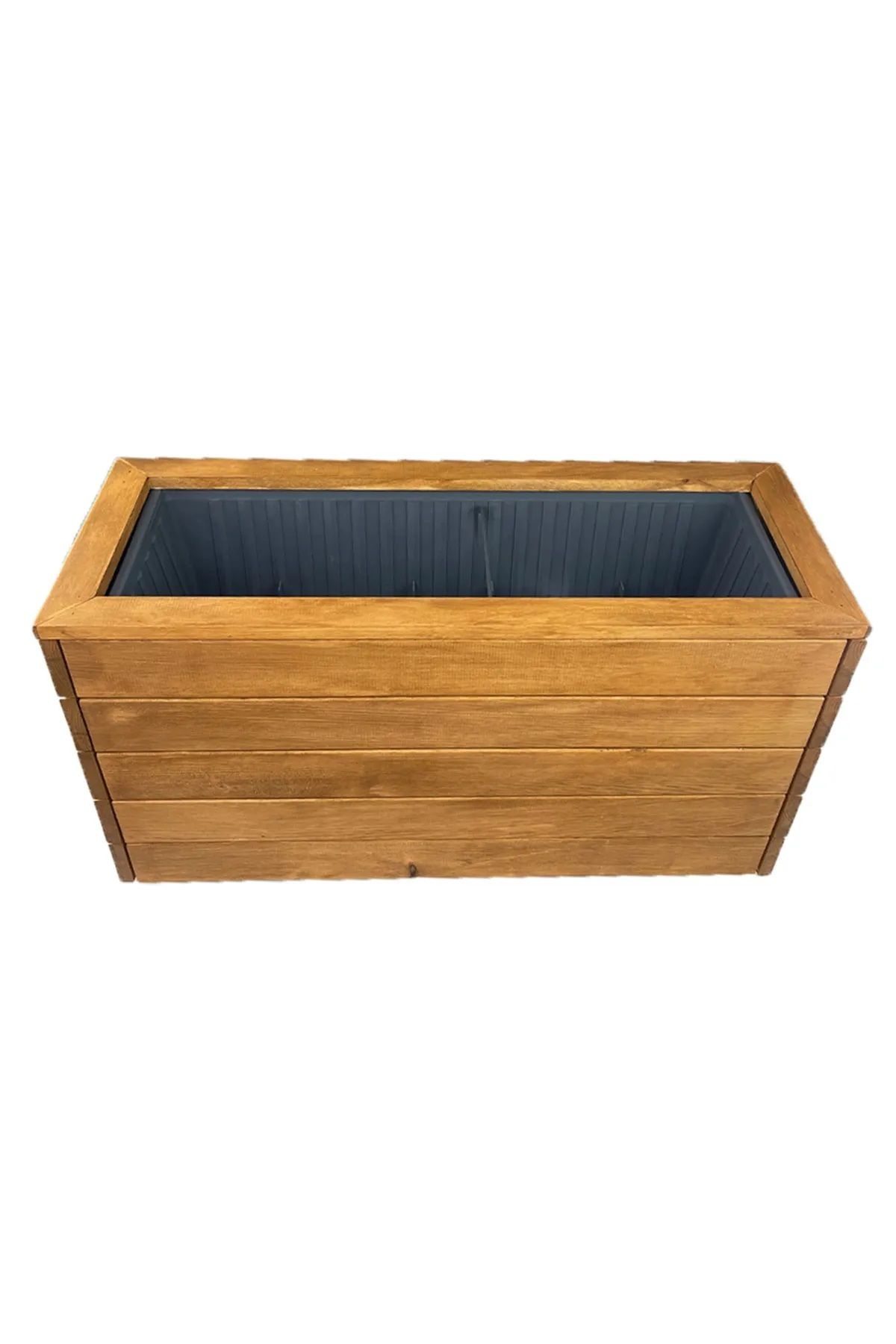 Saksı Ahşap Saksılık Büyük Boy Saksı Stand Çiçeklik Dikdörgen İç Saksılıdır 32X87X4