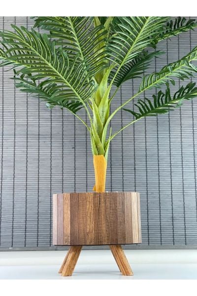 Yapay Ağaç Areka Ağacı Palmiye Ağacı Salon Bitkisi  21 Yaprak 160CM