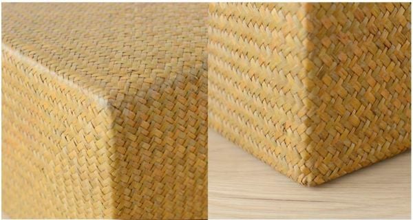 Bahçem Bambu Hasır Derin Kulplu Kare Düzenleyici/sepet/organizer 29cm 1 Adet