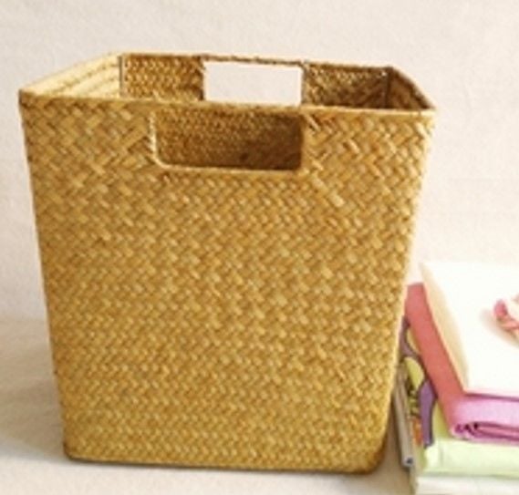 Bahçem Bambu Hasır Derin Kulplu Kare Düzenleyici/sepet/organizer 29cm 1 Adet