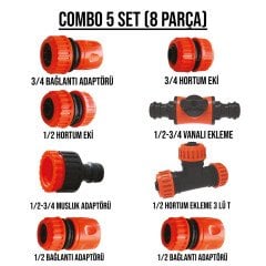 COMBO5 - 8'Li Bağlantı Seti Avantajlı Paket Combo5