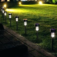 BH025 - Led Solar Saplamalı Bahçe Aydınlatması Metal Gövde 8 Adet