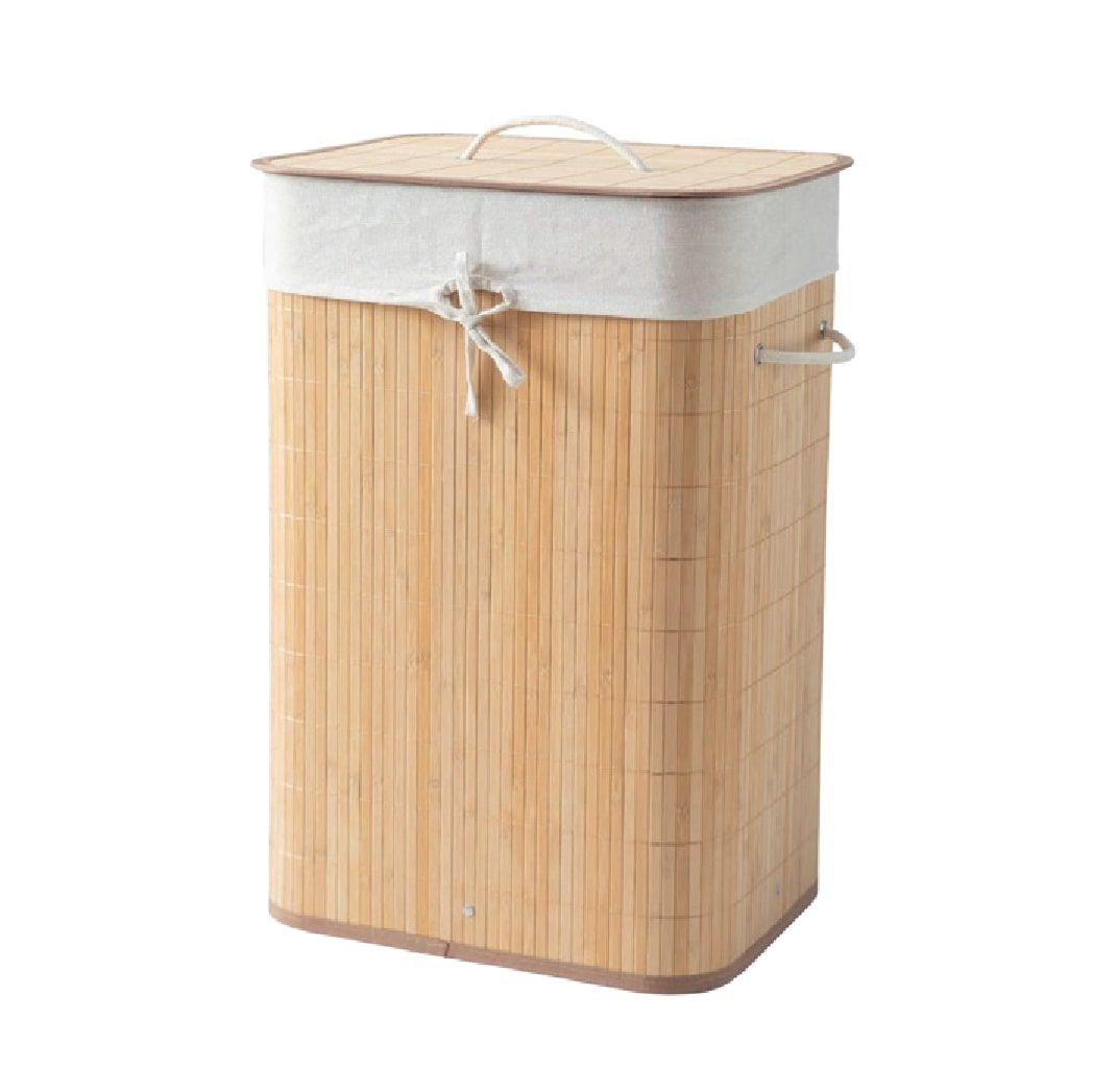 Bahçem Bambu Kirli Çamaşır Sepeti Dikdörtgen 40x30x60cm