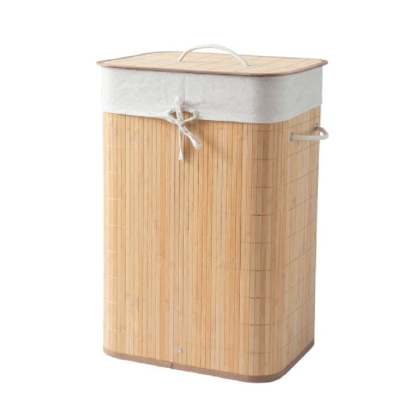 Bahçem Bambu Kirli Çamaşır Sepeti Dikdörtgen 40x30x60cm