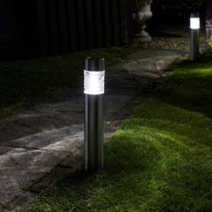 BH038 - 4 Takım Led Yivli Solar Bahçe Aydınlatması