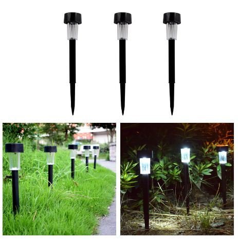 BH111S - Led Solar Saplamalı Plastik Gövde Siyah 8 Adet
