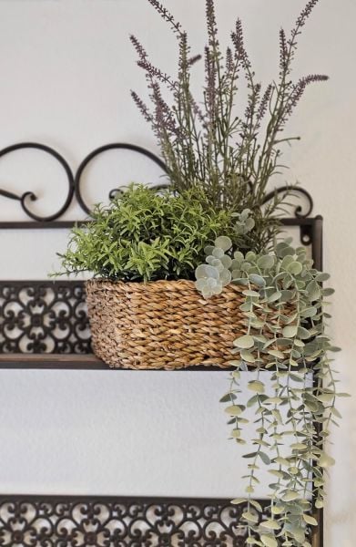 Bahçem Dekoratif Natural Renk Seagrass Kare Hasır Sepet 3'lü