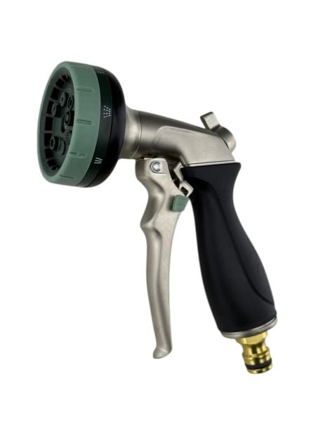 Bahçem 8 Fonksiyonlu Ayarlı Krom Gövdeli Sulama Tabancası