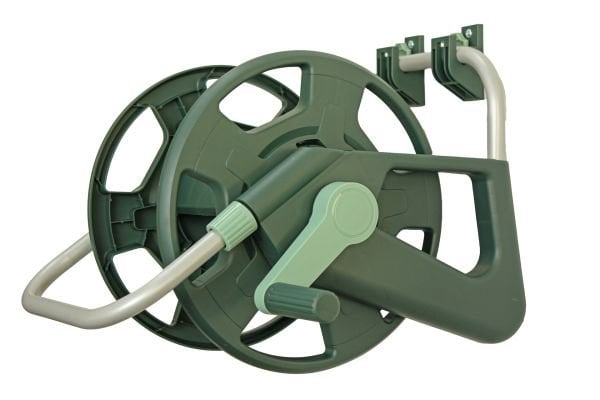 Bahçem Premium Garden Seri Sehpalı Duvara Asılabilen Hortum Toplama Makarası + Duvar Askı Aparatı (Hortumsuz)