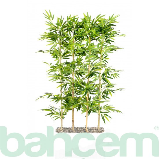 Yapay Yapraklı Dekoratif Bambu Çubuğu 180 cm 5 Adet