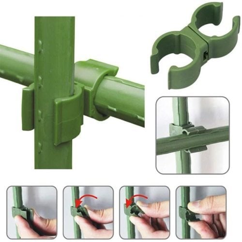 Bitki Destek Çubuğu Bağlantı Konnektörü Çok Fonksiyonlu 16mm 6 Ad