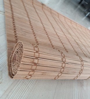 Bambu Stor Perde 60x180 cm Kahverengi