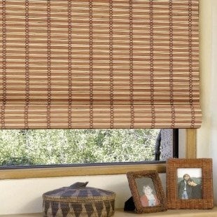 Bambu Stor Perde 60x180cm Süt Kahve/Krem