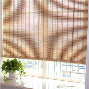 Bambu Stor Perde 60x180cm Süt Kahve/Krem