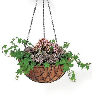 Coco Askılı Çiçeklik Doğal Hindistan Cevizi Lifi Dekoratif 1 Adet Balkon Bahçe Saksısı 32X31X50CM