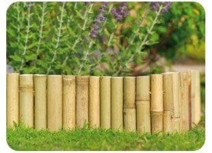 Bambu Dekoratif Bordür Sınır Bahçe Çiti Kazıklı 15cmx1mt