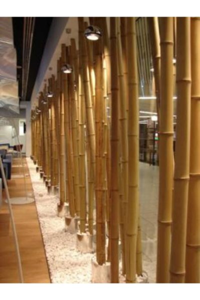 Bahçem Kalın Bambu Çubuğu 7-8 Cm 1 Metre 5 Adet