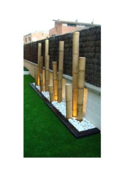 Kalın Bambu Direkleri/Gövdeleri 10-12 cm 3 Mt Doğal Bambu Dekorasyon 3 Adet