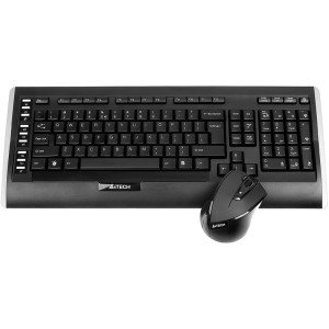 A-4 Tech 9300F Siyah Kablosuz  Q Klavye & Mouse Set